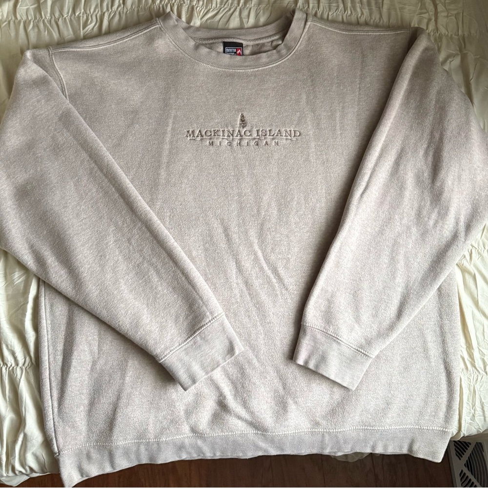 Vintage Men's Mackinac Island Cream Sweater